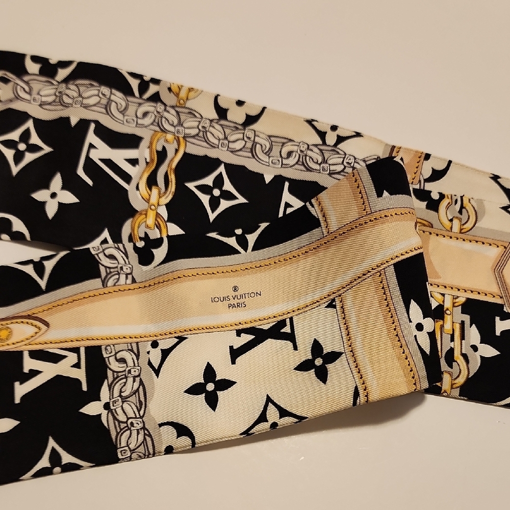Louis Vuitton Monogram Silk Bandeau/Twilly - Picture 2 of 7